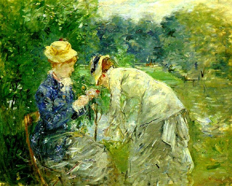 Berthe Morisot i boulognerskogen Germany oil painting art